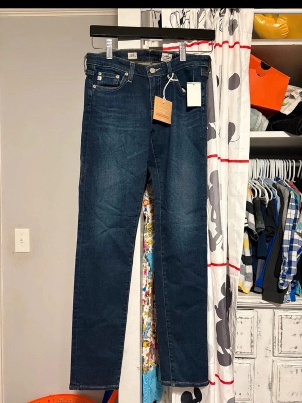 AG Adriano Goldschmied Skinny Jeans in Dark Blue